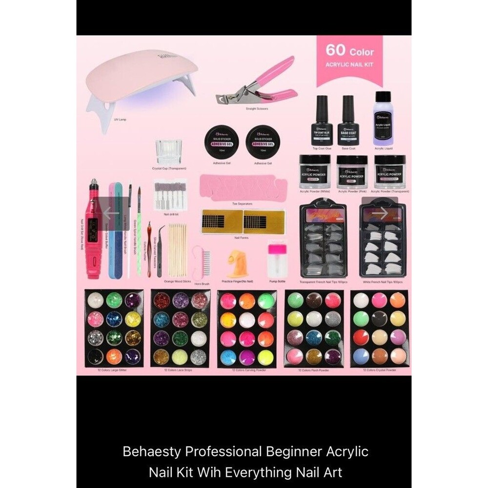 Professional Acrylic Nail Kit: for Beginners with Everything - Complete Nail Kit